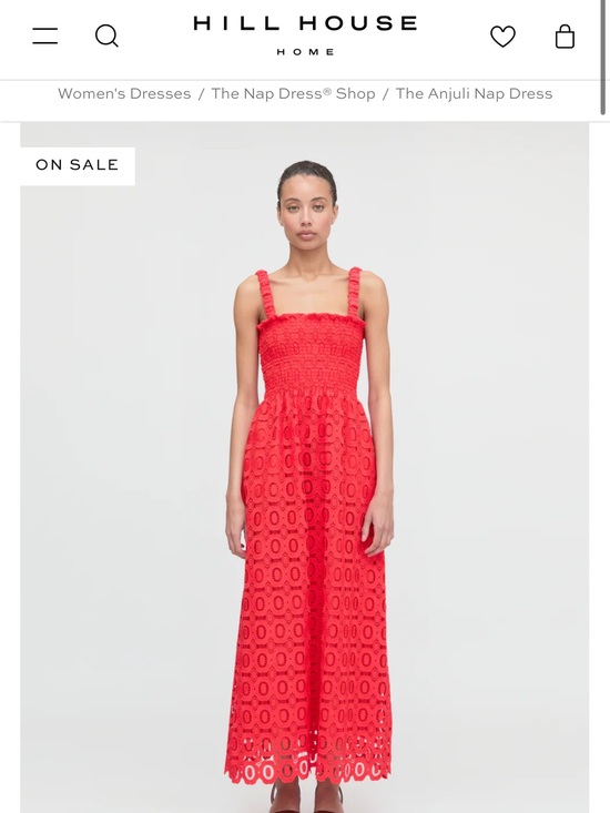 Hill House Dresses & Skirts - Hill House Red Eyelet Maxi Dress